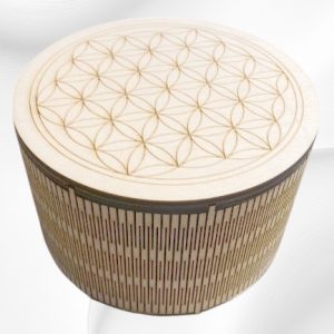 Boîte ronde en bois