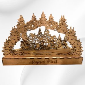 Paysage de noël en 3D