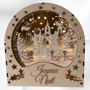 Lanterne paysage de noël