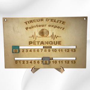 Panneau compteur de points pétanque