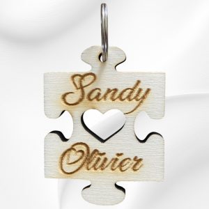 porte-clé pièce de puzzle à personnaliser